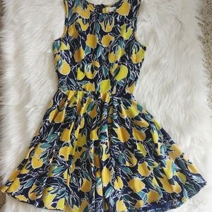 Mason Jules XS Navy Lemon Dress